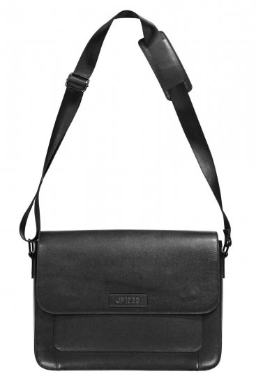 JP1880 838833 Torba preko ramena od kože Crna - Torbe - 