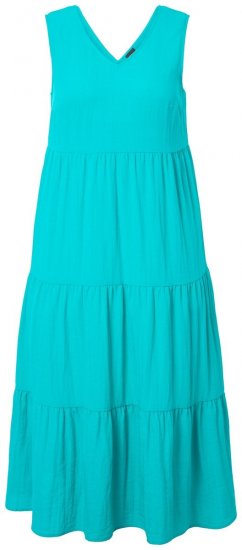 Ulla Popken 839135 Maxi haljina bez rukava Tirkizna - Maxi haljine - Duge maxi haljine velikih brojeva