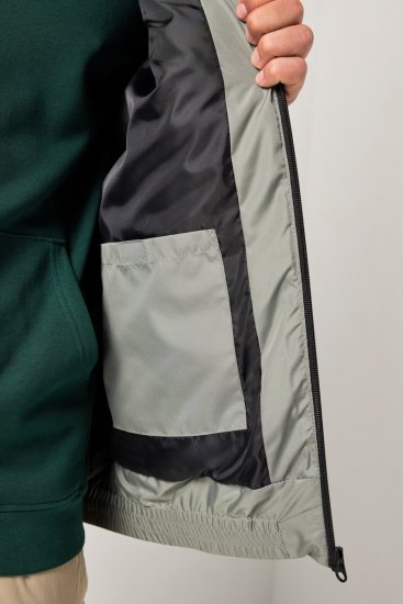 JAY-PI Lightly Quilted Vest with Stomach Fit Grey - Jakne - Muške Jakne Veliki Brojevi