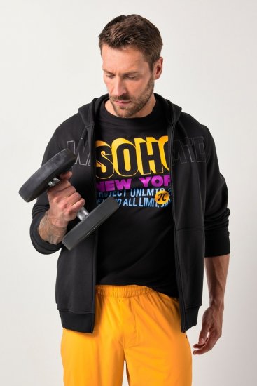 JAY-PI Tracksuit Hoodie Black - Sportska & za van odjeća - Muške Sportska Odjeća Veliki Brojevi