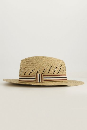 JP1880 Straw Hat Woven Yellow - Modni dodaci - Muški modni dodaci