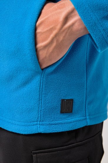 JAY-PI Ultralight Fleece Hoodie Blue - Sportska & za van odjeća - Muške Sportska Odjeća Veliki Brojevi