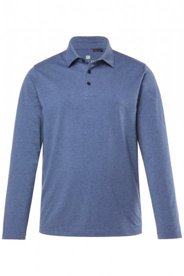 JAY-PI Quickdry Polo Long Sleeve Blue - Polo majice - Muške Polo Majice Veliki Brojevi