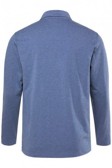 JAY-PI Quickdry Polo Long Sleeve Blue - Polo majice - Muške Polo Majice Veliki Brojevi
