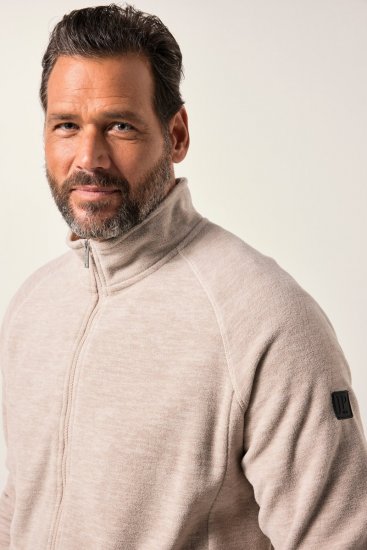 JP1880 Fleece Jacket Stand-up Collar Dusty Pink - Sportska & za van odjeća - Muške Sportska Odjeća Veliki Brojevi