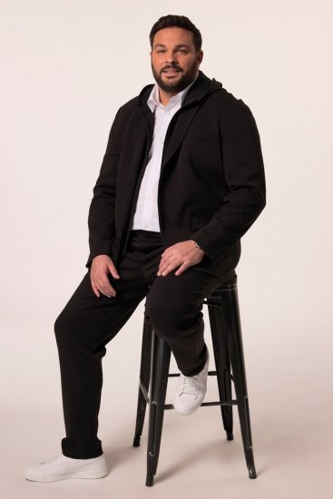 Men+ 205 Bilbao Flexlastic Jersey sako Crna - Odijela - Muška Odijela Veliki Brojevi