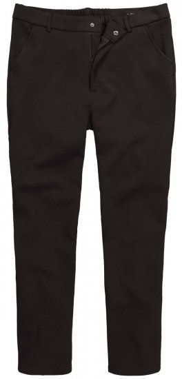 Men+ 207 Bilbao Flexlastic Jersey chino hlače Crna - Odijela - Muška Odijela Veliki Brojevi