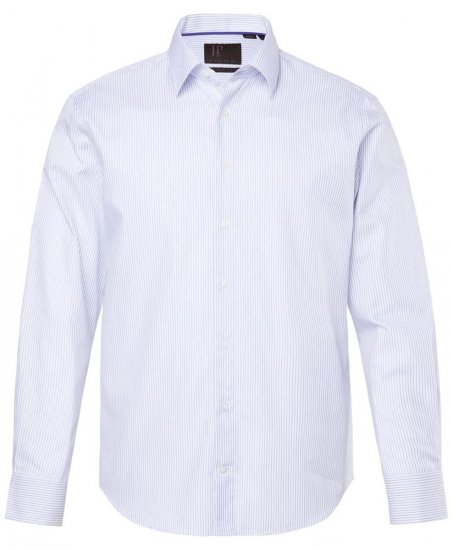 JP1880 Business Shirt Long Sleeve Striped Snow White - Košulje - Muške Košulje Veliki Brojevi