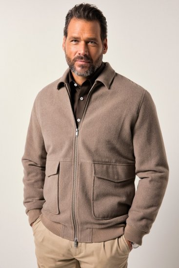 JP1880 Blouson Jacket Lightweight and Warm Brown - Jakne - Muške Jakne Veliki Brojevi
