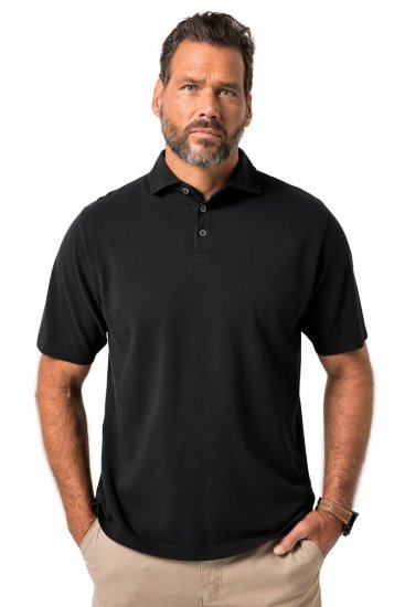 JP1880 Polo Shirt Pique Vintage Black - Polo majice - Muške Polo Majice Veliki Brojevi