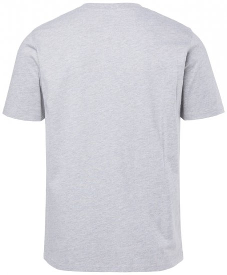 JP1880 T-shirt Short Sleeve Chest Print Grey Melange - Majice Kratkih Rukava - Muške Majice Kratkih Rukava Veliki Brojevi 