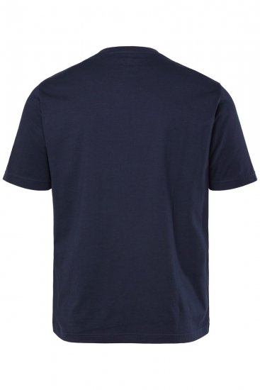 JP1880 T-Shirt Short Sleeve Chest Print Navy - Majice Kratkih Rukava - Muške Majice Kratkih Rukava Veliki Brojevi 