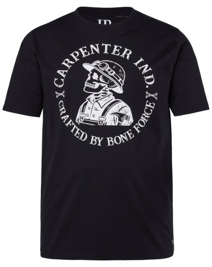 JP1880 T-Shirt Chest Print Bone Force Black - Majice Kratkih Rukava - Muške Majice Kratkih Rukava Veliki Brojevi 