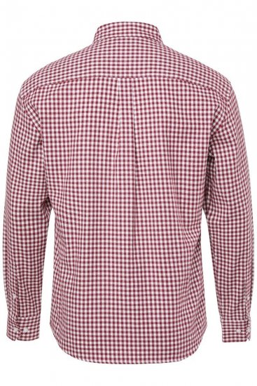 JP1880 Checked Flannel Shirt Long Sleeve Light Red - Košulje - Muške Košulje Veliki Brojevi