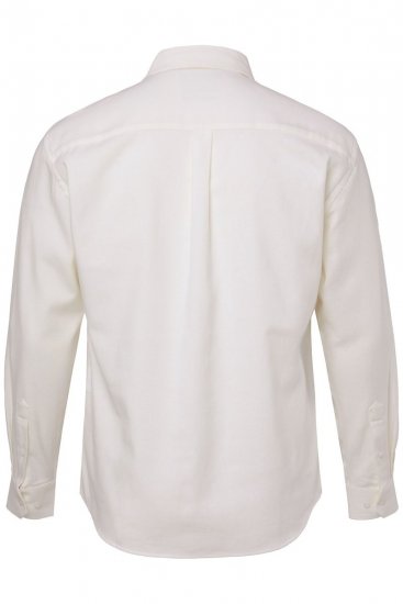 JP1880 Checked Flannel Shirt Long Sleeve Creamy White - Košulje - Muške Košulje Veliki Brojevi