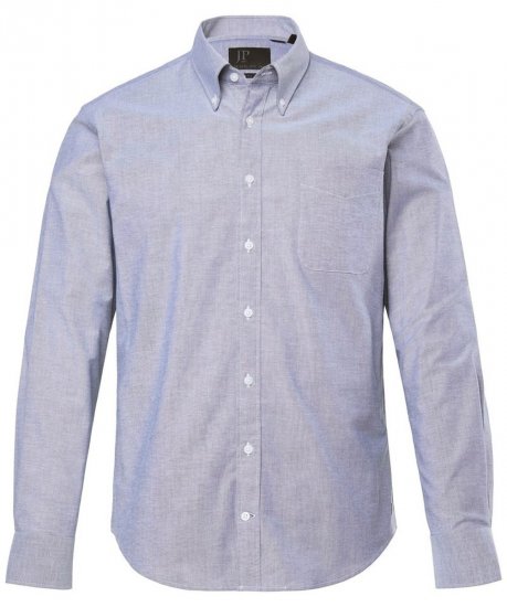 JP1880 Oxford Shirt Long Sleeve Denim Blue - Košulje - Muške Košulje Veliki Brojevi
