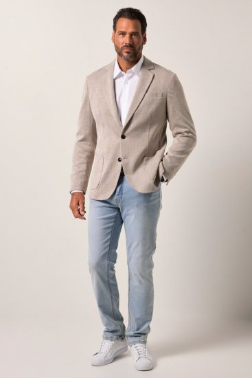 JP1880 Jacket Business Checked Beige - Odijela - Muška Odijela Veliki Brojevi