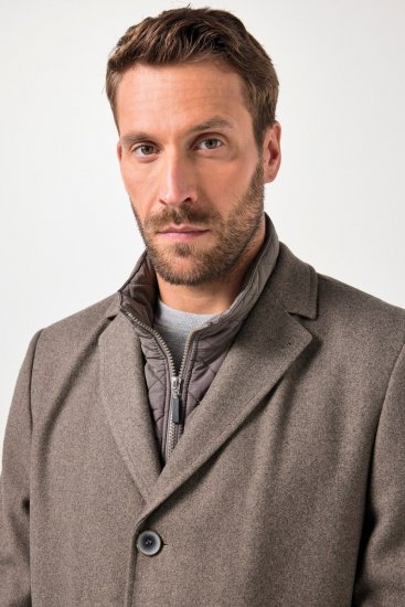 JP1880 Coat Flexnamic Quilted Insert Grey TALL - TALL jakne - TALL jakne za visoke muškarce