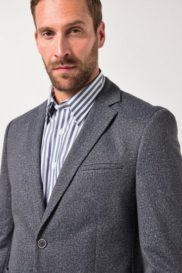 JP1880 Jacket Business Donegal Graphite Grey - Jakne - Muške Jakne Veliki Brojevi