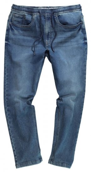 JP1880 FLEXNAMIC Straight Fit Jeans with Stretch Waist - Traperice & hlače - Muške Traperice i Hlače Veliki Brojevi
