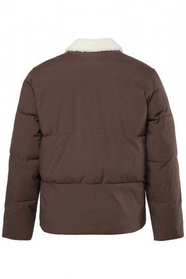 JP1880 842508 Jakna s teddy ovratnikom Lješnjak - Jakne - Muške Jakne Veliki Brojevi