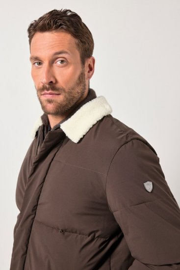 JP1880 842508 Jakna s teddy ovratnikom Lješnjak - Jakne - Muške Jakne Veliki Brojevi
