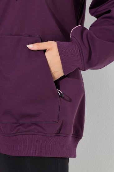 Ulla Popken 843186 Vodoodbojna softshell jakna s reflektirajućim detaljima Vinsko crvena - Jakne - Jakne za žene velikih veličina