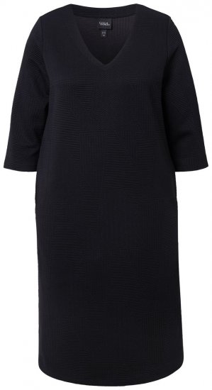 Ulla Popken 843326 Sportska haljina s 3/4 rukavima Crna - Haljine od trenirke - 