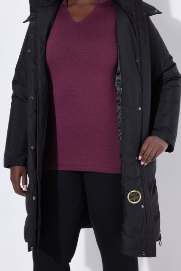 Ulla Popken SYMPATEX Triple Function Coat Black - Kaputi - Ženski kaputi velikih veličina