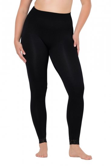 Ulla Popken 844563 Hulahop tajice Crna - Hulahopke & čarape - 