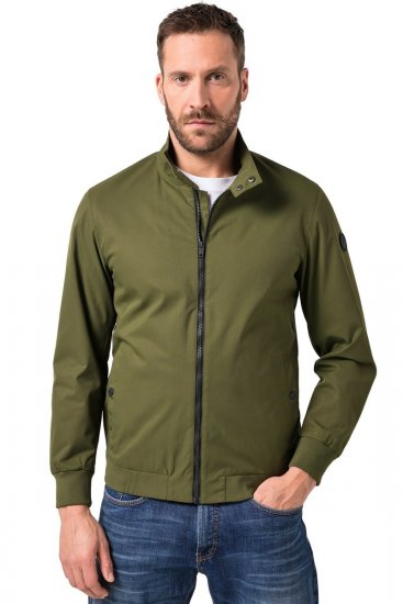JP1880 844652 Bomber jakna s drukerima Khaki - Jakne - Muške Jakne Veliki Brojevi