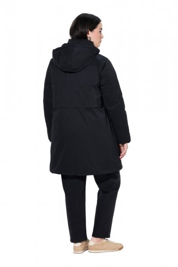 Ulla Popken 845111 Parka Crna - Kaputi - Ženski kaputi velikih veličina