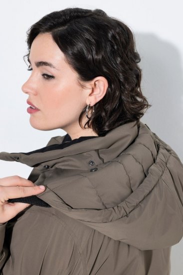 Ulla Popken 845111 Parka Tamnozelena - Kaputi - Ženski kaputi velikih veličina