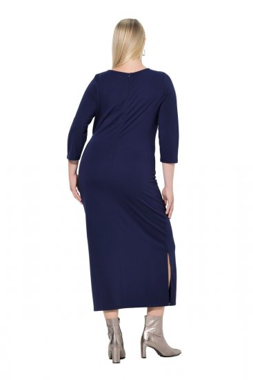 Ulla Popken 845705 Haljina od jerseya Tamnoplava - Midi haljine - Ženske midi haljine plus size