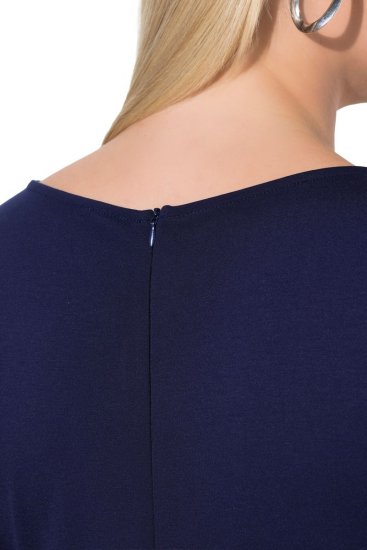 Ulla Popken 845705 Haljina od jerseya Tamnoplava - Midi haljine - Ženske midi haljine plus size