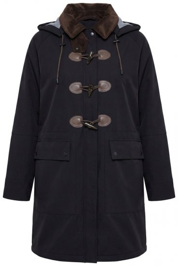Ulla Popken 846278 Softshell kaput Crna - Kaputi - Ženski kaputi velikih veličina