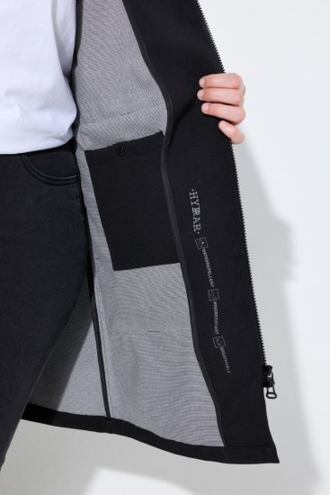 Ulla Popken 846278 Softshell kaput Crna - Kaputi - Ženski kaputi velikih veličina