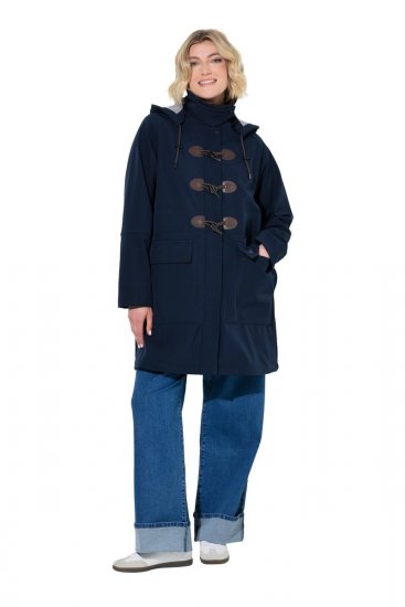 Ulla Popken 846278 Softshell kaput Tamnoplava - Kaputi - Ženski kaputi velikih veličina