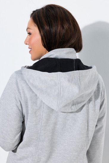 Ulla Popken 846744 Softshell jakna Siva melange - Jakne - Jakne za žene velikih veličina