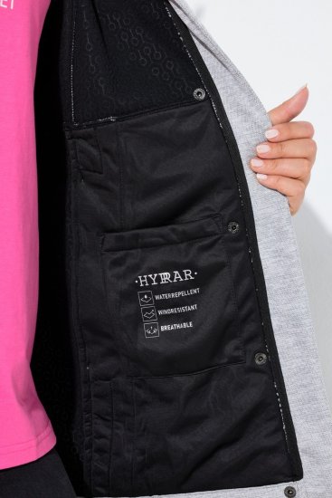 Ulla Popken 846744 Softshell jakna Siva melange - Jakne - Jakne za žene velikih veličina