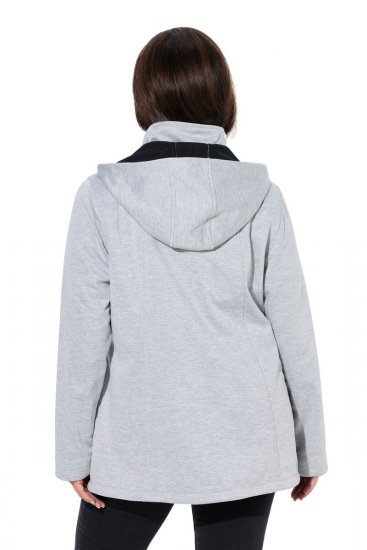 Ulla Popken 846744 Softshell jakna Siva melange - Jakne - Jakne za žene velikih veličina