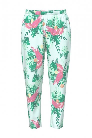 Ulla Popken 846971 Pidžama s uzorkom Svijetlozelena - Pidžame/Loungewear - 