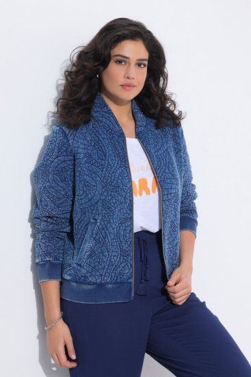 Ulla Popken 847035 Prošivena jakna Denim plava - Jakne - Jakne za žene velikih veličina