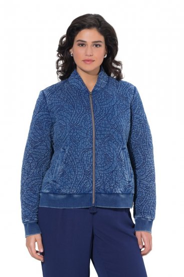 Ulla Popken 847035 Prošivena jakna Denim plava - Jakne - Jakne za žene velikih veličina