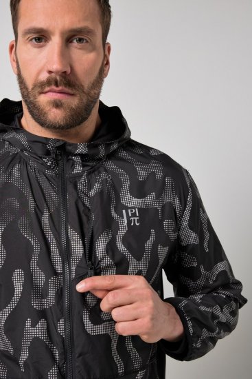 Jay-Pi 847852 Ultralagana outdoor jakna s reflektirajućim printom Crna - Jakne - Muške Jakne Veliki Brojevi