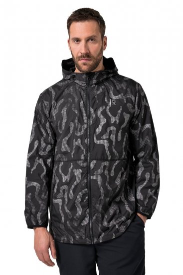 Jay-Pi 847852 Ultralagana outdoor jakna s reflektirajućim printom Crna - Jakne - Muške Jakne Veliki Brojevi