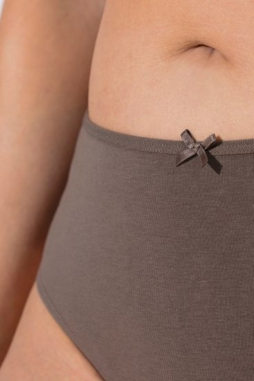 Ulla Popken 848826 Tange sa životinjskim uzorkom 3 kom Taupe - Gaćice - 