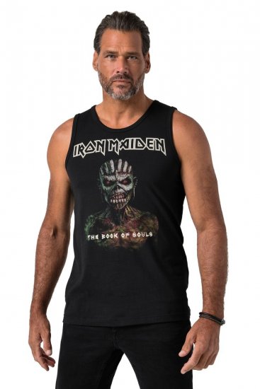 JP1880 849285 Iron Maiden The Book of Souls Majica bez rukava Crna - Majice bendova - Band majice za muškarce