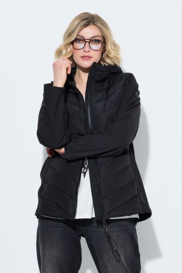 Ulla Popken 849472 Prošivena jakna Crna - Jakne - Jakne za žene velikih veličina