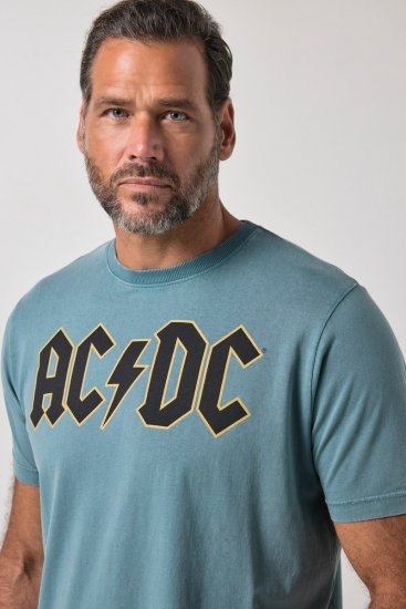 JP1880 849790 AC/DC Classic Logo Majica Tirkizno plava - Majice bendova - Band majice za muškarce